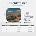 thumbnail image 2 of KLL Deserted Classic Car Landscape Windshield Sun Shade 2-Piece Foldable Car Front Window Sunshade for Most Sedans SUV Truck- Medium, 2 of 5