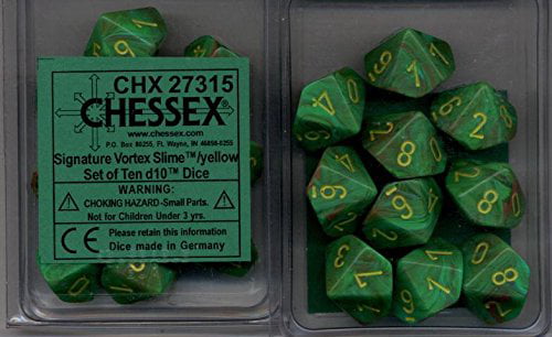 Chessex Zombie Dice d10 with dice bag 