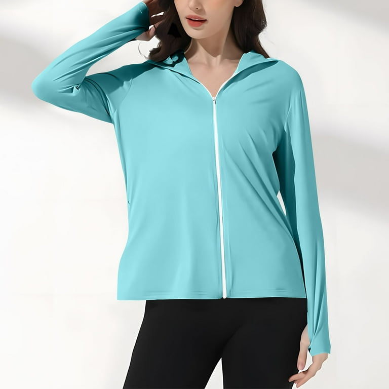 successthop Sun Protection Clothing Women Cooling UPF 50+ Hooded