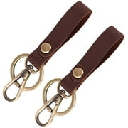 Leather Key Fob, Genuine Leather Key Chain, Premium Ancicraft Leather Key Ring, Vintage Strap Car Key Holder, Great