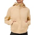 thumbnail image 3 of Canis Ladies' Zip-Up Hoodie with Pocket in Solid Color for Spring, 3 of 6
