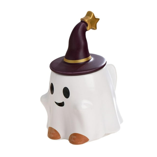Taza De Fantasma Taza De Fantasma De Halloween Para El Hogar Fiesta Temática Favor Decoración De Halloween Elfo Sonriente SM SunniMix Tazas de cerámica