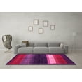 thumbnail image 3 of Ahgly Company Indoor Round Abstract Pink Contemporary Area Rugs, 6' Round, 3 of 4
