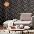thumbnail image 2 of Sequin Trellis Charcoal/Rose Gold Wallpaper, 2 of 4
