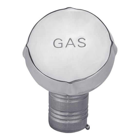 White Water 6005S-ACV Stainless Steel Vented Deck/Fuel Fills - 40⁰ Angle, Gas Fill