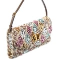 thumbnail image 3 of Valentino De Vain Small Sequin & Leather Pouchette, ns, White, 3 of 3