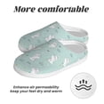 thumbnail image 6 of Lsque Playing Rabbit Pattern Womens Comfort Cotton on Scuff With Memory Foam and Anti-skid Sole Slipper-37/38, 6 of 7