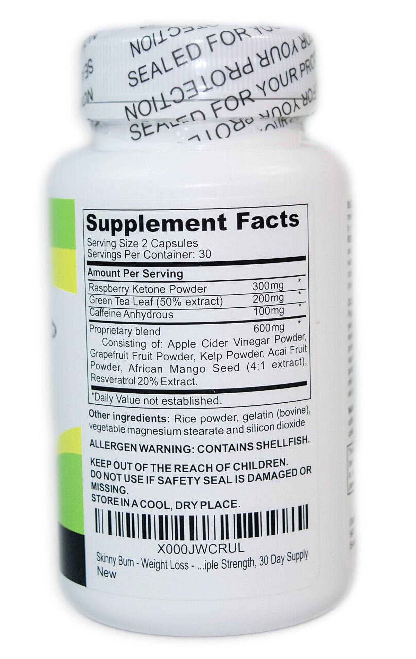 Skinny Jane Skinny Burn -  Daily Supplement for Energy, Focus, and Metabolism -  60 Capsules - Plant Based Ingredients -  30 Day Supply