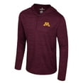 thumbnail image 2 of Men's Colosseum Maroon Minnesota Golden Gophers Always Sunny Lightweight Quarter-Zip Hoodie, 2 of 3