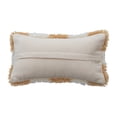 thumbnail image 5 of Creative Co-Op Hand-Woven New Zealand Wool and Cotton Shag Lumbar Pillow with Cotton Back, Cream and Tan Color Check, 5 of 5