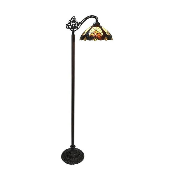 CHLOE Lighting LIAISON Tiffany-style 1 Light 13" Victorian Reading Floor Lamp Shade