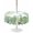 LightGreen, variant on Outdoor Tablecloth with Umbrella Hole for Patio/Picnic/Party/Camping, Summer Botanical Waterproof Table Cloth Round Cover Washable, Green Tropical Palm Trees Wooden Grey (Dia 54")