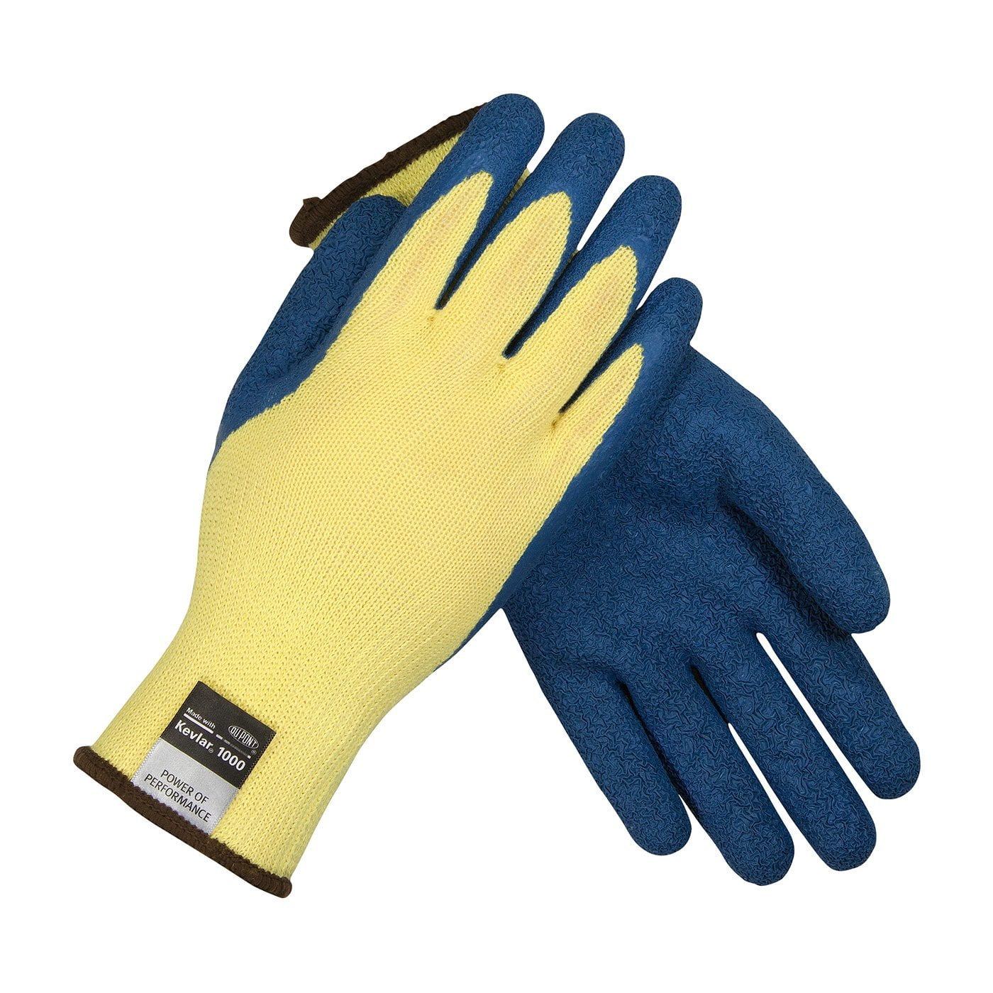 GTek CR 09K1310/L Seamless Knit Kevlar Glove with Latex Coated Crinkle Grip on Palm and