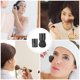 thumbnail image 4 of Brochas flexibles para polvos sueltos, brochas de maquillaje, aplicadores de polvos faciales, suministros cosméticos, color negro, 4 of 5