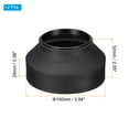 thumbnail image 2 of Uxcell 62mm Camera Lens Hood, 2Pcs Rubber Collapsible Lens Protector, Black, 2 of 6