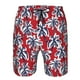 thumbnail image 3 of Balery Palm Tree Pattern on Red Traje de Baño Estilo Hawaiano para Hombre, Shorts de Secado Rápido con Bolsillos-XX-Large, 3 of 6