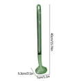 thumbnail image 3 of Wall Mounted Toilet Brush with Long Handle | Soft Bristle Deep Clean Design for Hard to Reach Corners | Includes Adhesive Wall Mount | Blue Green or Clear, 3 of 3