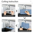 thumbnail image 5 of Sea Blue Faucet Mat for Kitchen Sink 30'' Sink Splash Guard Mat Super Absorbent Fast Drying Drain Pad, 5 of 9