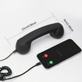 thumbnail image 5 of Shoreew Retro Phone Handset Cellphone Smartphone Receiver Microphone Speaker Universal Old Telephone Handset with Type-C 3.5MM Socket, 5 of 7