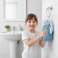 thumbnail image 2 of Cartoon Bunny Chenille Hand Towel, Soft Absorbent Rabbit Fuzzy Ball Hand Towel for Bathroom, Decorative Chenille Towel Balls for Kitchen, 2 of 9