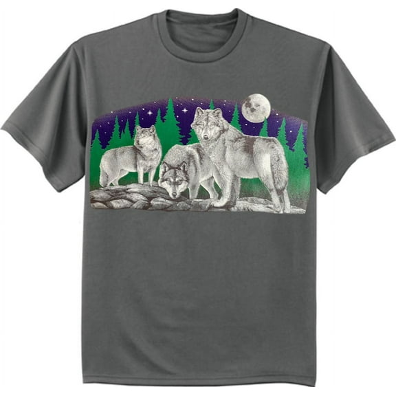 Night Wolves Wolf T-shirt Mens Graphic Tee