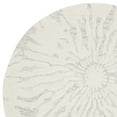 thumbnail image 4 of SAFAVIEH Bella Goran Abstract Bursting High-Low Wool Area Rug, Silver/Ivory, 5' x 5' Round, 4 of 6