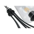thumbnail image 5 of Chloe Lighting Willan 5-Light Glass Metal Up-Hanging Chandelier in Matte Black, 5 of 10