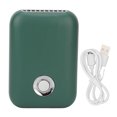thumbnail image 1 of Mini ventilador con 3 velocidades, bajo nivel de ruido, soporte plegable - Secador de pestañas portátil recargable por USB verde, 1 of 8