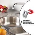 thumbnail image 2 of Juego de 6 clips de acero inoxidable resistentes para fregadero, soporte ajustable para fregadero, instalación bajo encimera para fregaderos de cocina y baño, 2 of 8