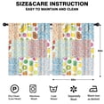 thumbnail image 2 of Pioneer Flower Floral Print Pattern Teens Curtains,Teens Insulated Curtains Set Of 2,Bedroom Essentials,Toddler Room Decor 52"x63", 2 of 4