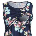 thumbnail image 4 of Guardurnaity Camisa de maternidad para mujer, blusa de lactancia, manga superior, cuello Camisetas sin mangas azul marino S, 4 of 6