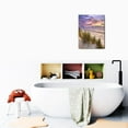 thumbnail image 6 of Seaside Serenity Exquisite 12X16inch Beach Seascape Painting, Canvas Prints of Sea Nature Pictures Wall Art, Perfect Living Room, Bedroom, Office Wall Decor, Ready for Home Decoration, 6 of 7