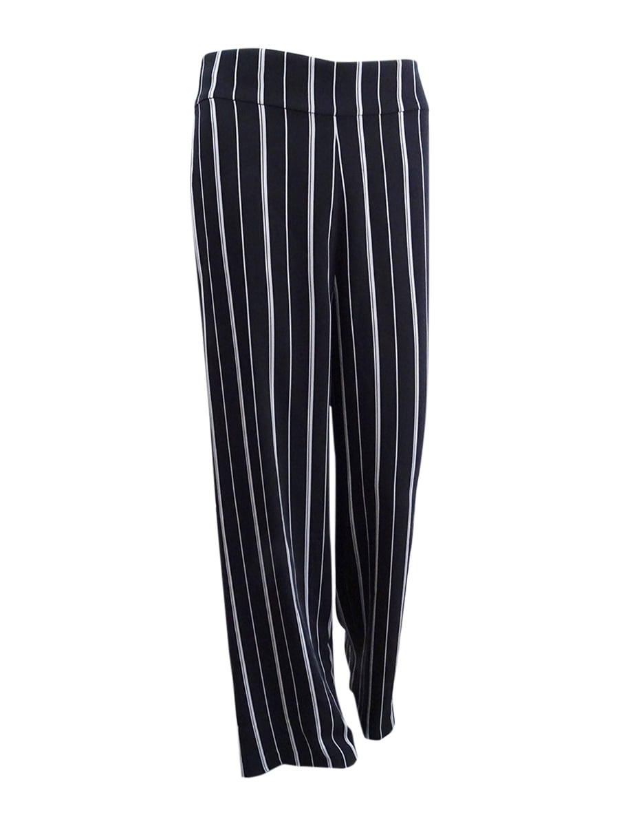 black white striped pants womens