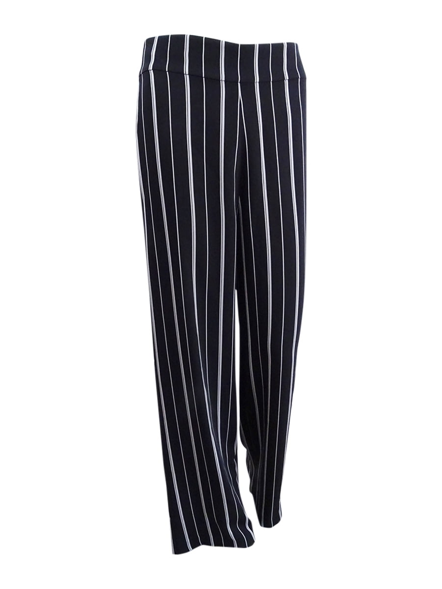 womens striped wide leg pants