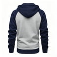 thumbnail image 5 of HGIEYS Men's Full-Zip Hoodie Sweatshirt Jackets Contrast Hoodies Lightweight Sweatshirt Color Block Jacket Coats, 5 of 5