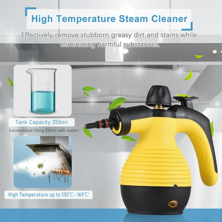 cadeninc Multifunctional Handheld Pressurized Steam Cleaner with 9-Piece Accessory Set, Steam Cleaning for Car, Home, Bedroom