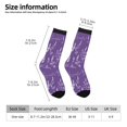 thumbnail image 2 of Fotbe Lavender Flowers Calcetas Largas con Estampado para Hombre y Mujer – Calcetas de Compresión Transpirables y Elásticas, Viajar y Uso Diario Talla 5-11, 2 of 6