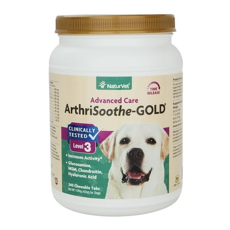UPC: 0797801034937 | NaturVet ArthriSoothe Gold Level 3 Advanced Joint for Dogs & Cats  240 Tablets