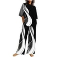 thumbnail image 1 of Hauts à Manches Courtes pour Femmes Costume d'Été Mode Short Imprimé Pantalons Colorés Costume Décontracté Deux Pièces Hauts à Manches Courtes pour Femmes Hauts d'Été pour Femmes avec Manches, 1 of 8