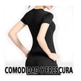 thumbnail image 2 of 2pcs Playera Ropa Deportiva Mujer Blusa Secado Rápido Negro y Gris Talla:M, 2 of 3