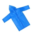 thumbnail image 4 of EeaseCA Poncho de Pluie Bleu Mode Réutilisable Imperméable Portable avec Capuche et Manches pour Enfants, 4 of 7