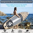 thumbnail image 3 of SereneLife Inflatable Stand Up Paddle Board (6 Inches Thick) with Premium SUP Accessories & Carry Bag | Wide Stance, Bottom Fin for Paddling, Surf Control, Non-Slip Deck | Youth & Adult Standing Boat, 3 of 5