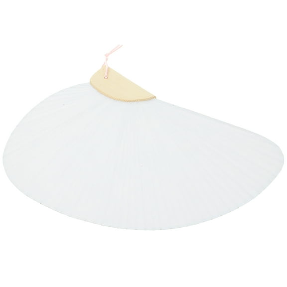 Supvox Diy Drawing Paper Fan White Paper 1Pack For Home Decoration