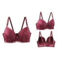 thumbnail image 4 of Karight Push Up Bras for Women Add 2 Cups Sexy Lace Cleavage Extra Padded Plunge Bra Underwire, 4 of 6