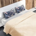 thumbnail image 5 of Yayeee Pillowcase Queen Size Set of 2 Satin Wrinkle Resistant Pillow Case, Black Stripes, 5 of 7