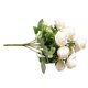 thumbnail image 3 of Ramo de flores falsas de la ceremonia de la boda de la decoración floral de la simulación de la flor de rosa artificial de 9 cabezas, blanco Methold HA8171-04B, 3 of 6