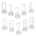 thumbnail image 4 of VERDANVERSE 10 Pcs Bougie d'Anniversaire Numérotée Argentée à Piles Design Chic pour Rassemblement, 4 of 8