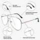 thumbnail image 5 of Gafas de lectura bifocales SOPHILY Aviator, paquete de 3 unidades con aumento 3.0, 5 of 6