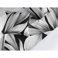 thumbnail image 2 of Floral Bed Runner Set, Monochrome Style Jungle Leaves Minimal Modern Achromatic Colors Pattern, Decorative Bedding Scarf & 2 Pillow Shams for Hotels Homes, King, Black and Pale Grey, by Ambesonne, 2 of 3