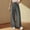 Gray, variant on Olyvenn Women Summer Cotton Linen Long Pants Elastic High Waisted Palazzo Pants Wide Leg Pant Lounge Pant Trouser with Pocket Army Green L